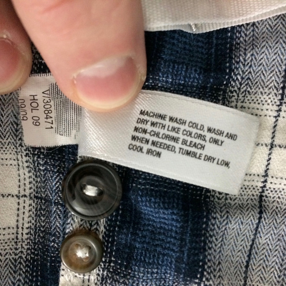 Gap Kids Boys S 6-7 Plaid Button Up Dress Shirt - Picture 5 of 5